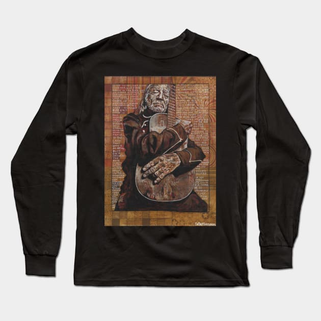 Willies Guitar Long Sleeve T-Shirt by Raybomusic01